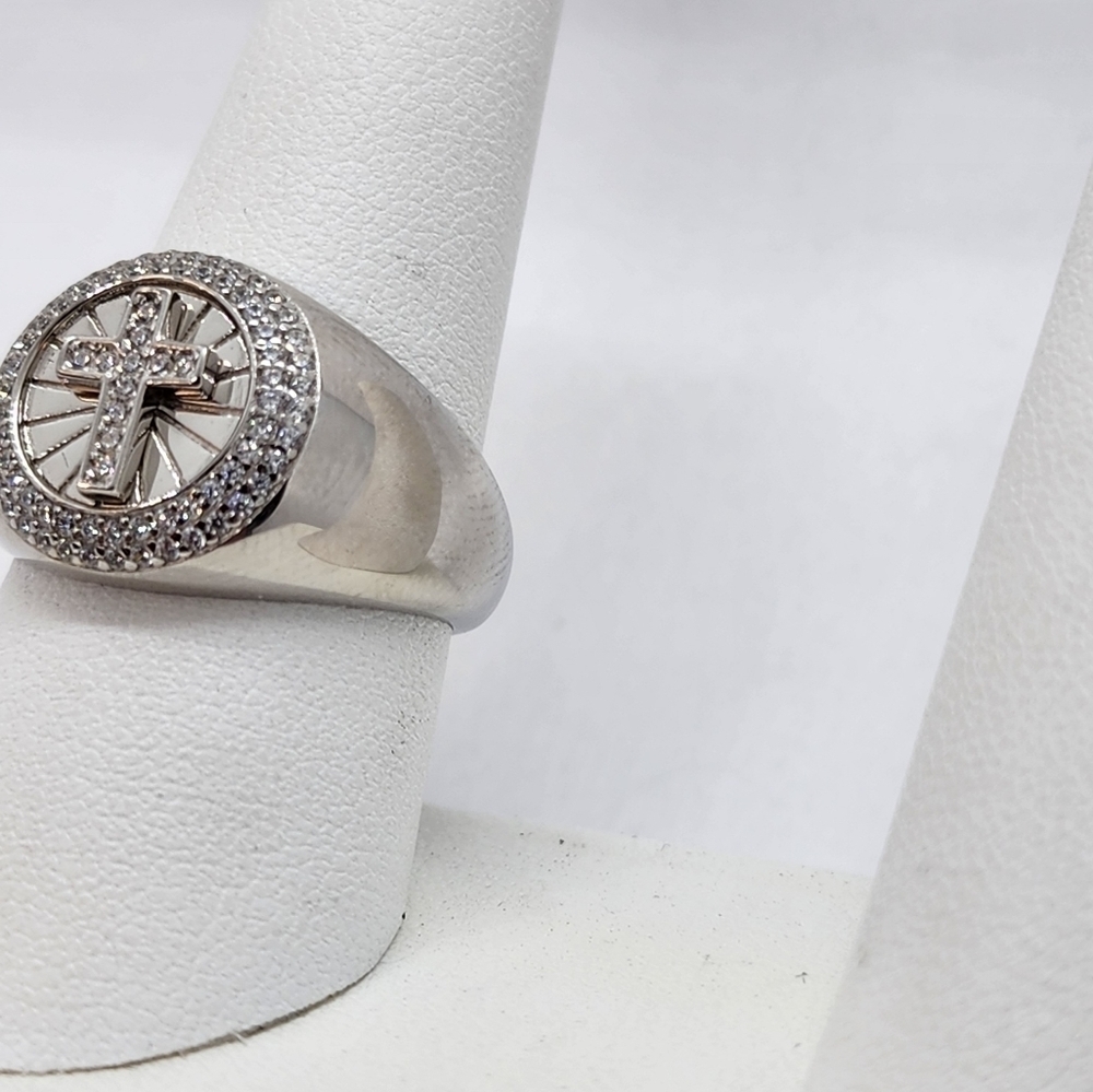 Brand New Sterling Silver 925 Cross Ring - Picture 3 of 5